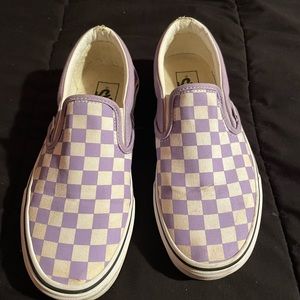 Purple checkered vans